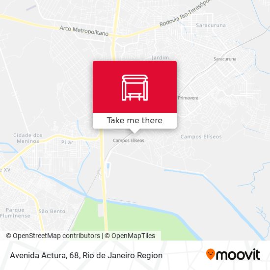 Avenida Actura, 68 map