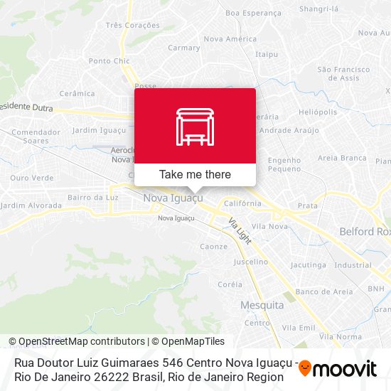 Mapa Rua Doutor Luiz Guimaraes 546 Centro Nova Iguaçu - Rio De Janeiro 26222 Brasil