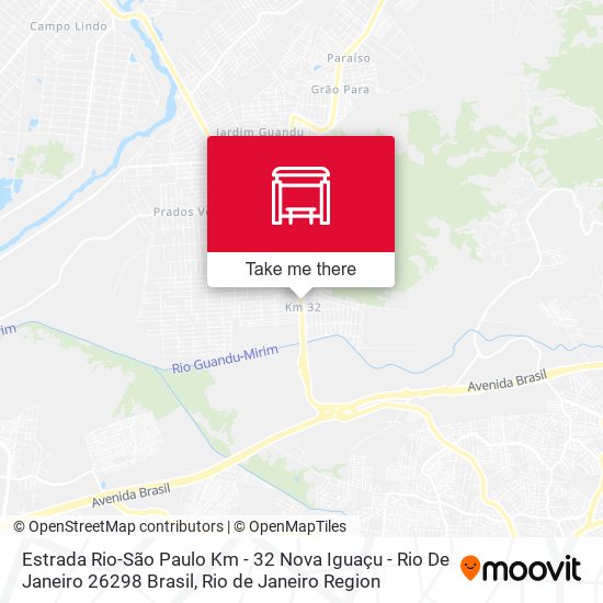 Mapa Estrada Rio-São Paulo Km - 32 Nova Iguaçu - Rio De Janeiro 26298 Brasil