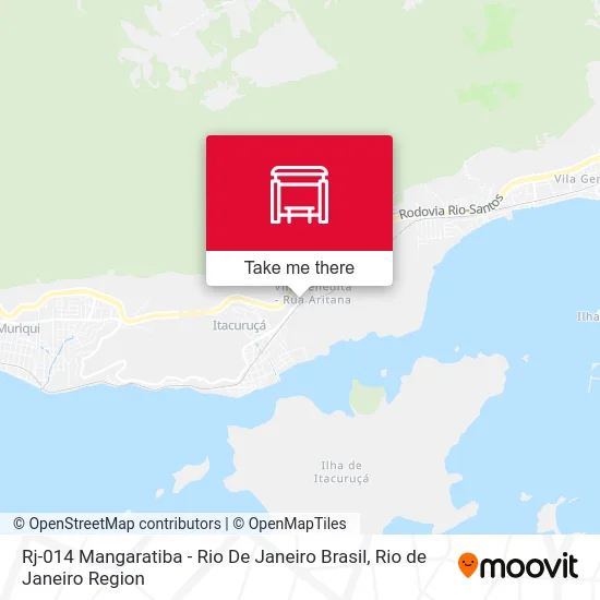 Rj-014 Mangaratiba - Rio De Janeiro Brasil map