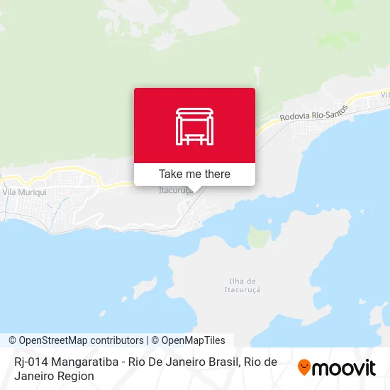 Rj-014 Mangaratiba - Rio De Janeiro Brasil map