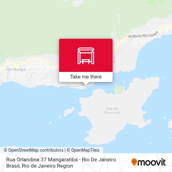 Rua Orlandina 37 Mangaratiba - Rio De Janeiro Brasil map