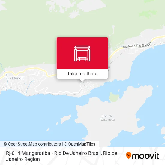 Rj-014 Mangaratiba - Rio De Janeiro Brasil map