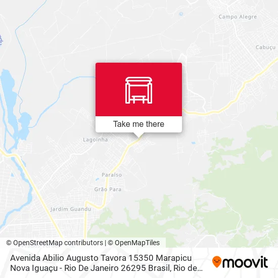Avenida Abilio Augusto Tavora 15350 Marapicu Nova Iguaçu - Rio De Janeiro 26295 Brasil map