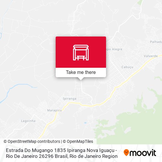 Mapa Estrada Do Mugango 1835 Ipiranga Nova Iguaçu - Rio De Janeiro 26296 Brasil