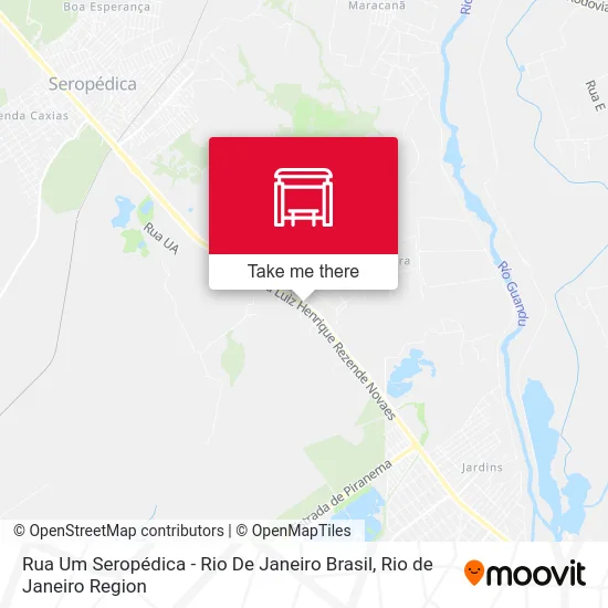 Rua Um Seropédica - Rio De Janeiro Brasil map