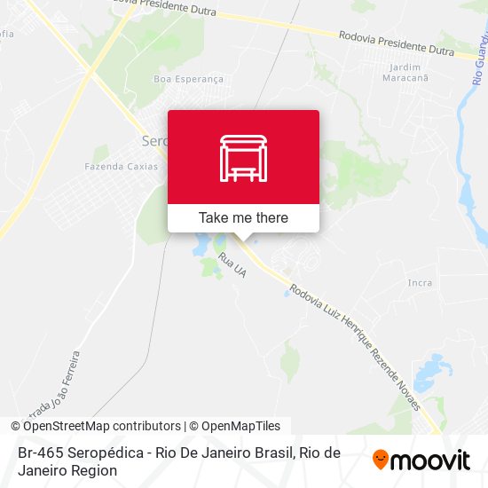 Br-465 Seropédica - Rio De Janeiro Brasil map