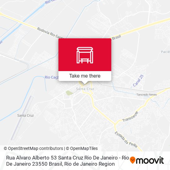 Mapa Rua Alvaro Alberto 53 Santa Cruz Rio De Janeiro - Rio De Janeiro 23550 Brasil