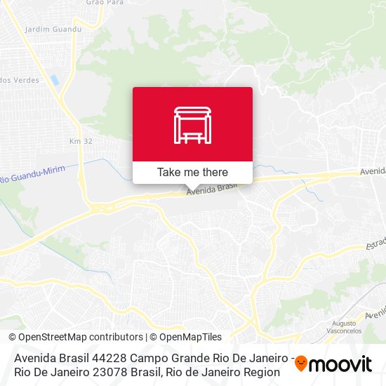 Mapa Avenida Brasil 44228 Campo Grande Rio De Janeiro - Rio De Janeiro 23078 Brasil