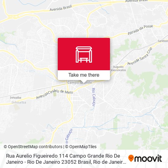 Mapa Rua Aurelio Figueiredo 114 Campo Grande Rio De Janeiro - Rio De Janeiro 23052 Brasil