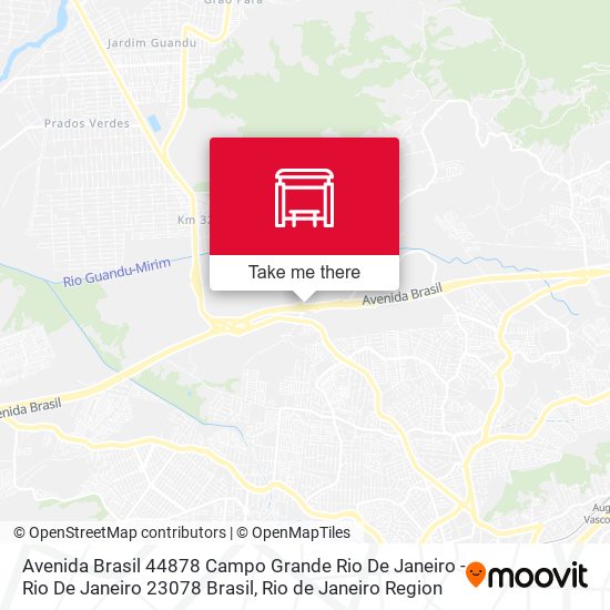 Mapa Avenida Brasil 44878 Campo Grande Rio De Janeiro - Rio De Janeiro 23078 Brasil