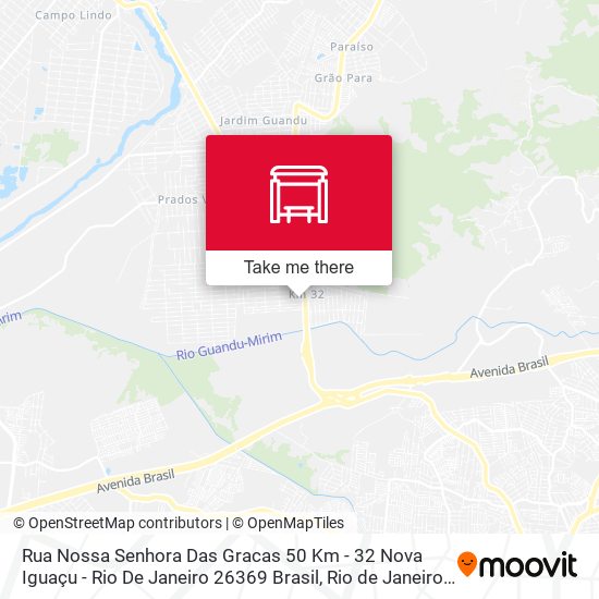 Rua Nossa Senhora Das Gracas 50 Km - 32 Nova Iguaçu - Rio De Janeiro 26369 Brasil map