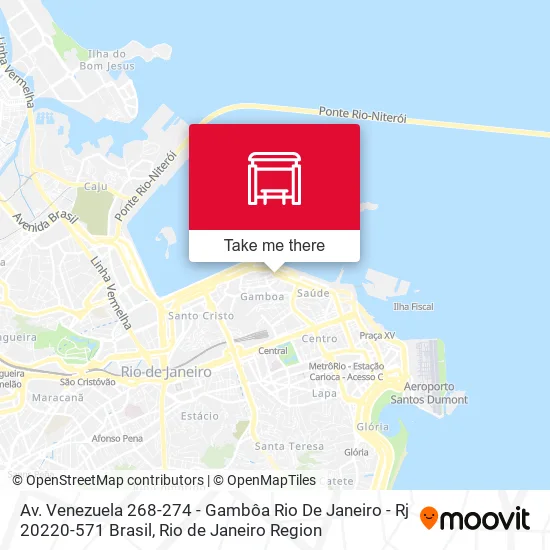 Av. Venezuela 268-274 - Gambôa Rio De Janeiro - Rj 20220-571 Brasil map