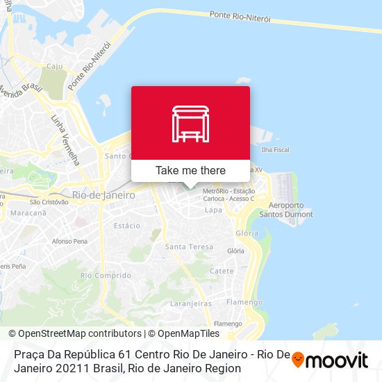 Mapa Praça Da República 61 Centro Rio De Janeiro - Rio De Janeiro 20211 Brasil
