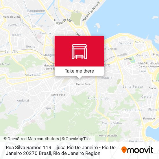 Mapa Rua Silva Ramos 119 Tijuca Rio De Janeiro - Rio De Janeiro 20270 Brasil