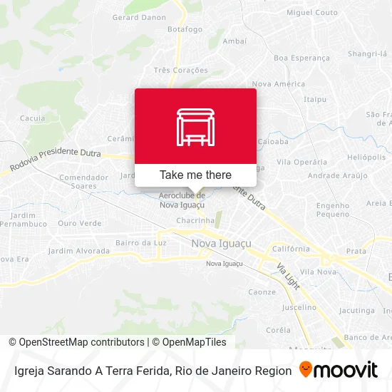 Igreja Sarando A Terra Ferida map