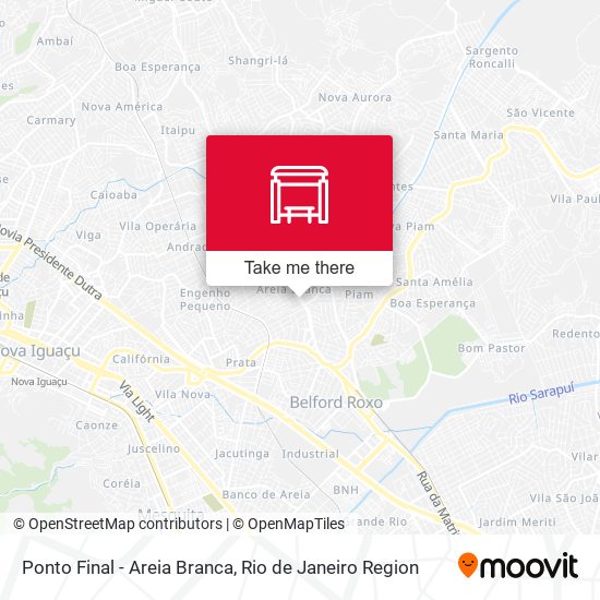 Ponto Final - Areia Branca map