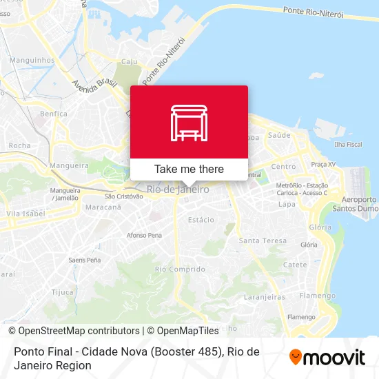 Ponto Final - Cidade Nova (Booster 485) map