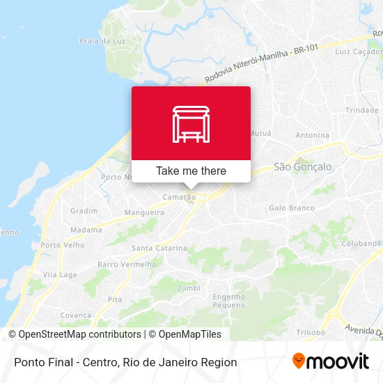 Ponto Final - Centro map
