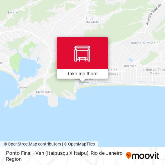 Ponto Final - Van (Itaipuaçu X Itaipu) map