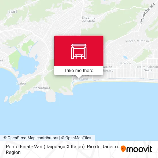 Ponto Final - Van (Itaipuaçu X Itaipu) map