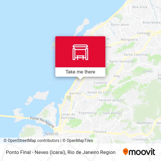 Ponto Final - Neves (Icaraí) map