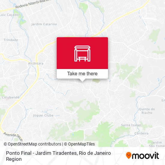 Ponto Final - Jardim Tiradentes map