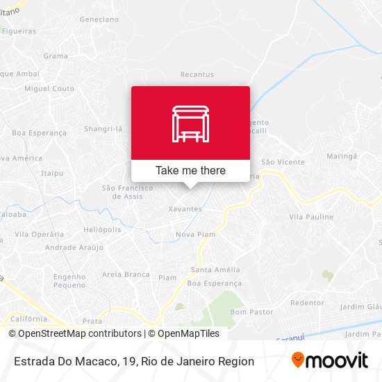 Estrada Do Macaco, 19 map