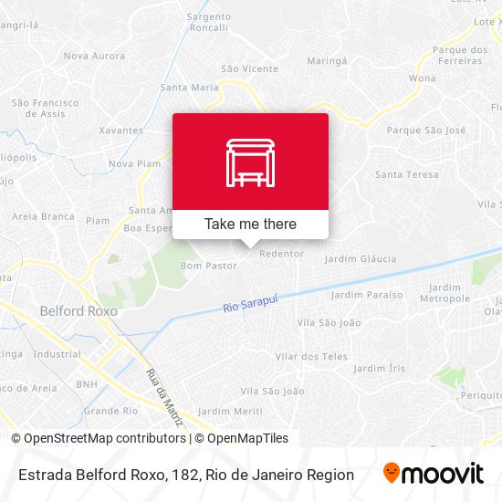 Estrada Belford Roxo, 182 map