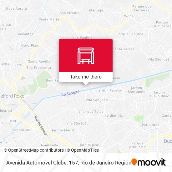 Avenida Automóvel Clube, 157 map