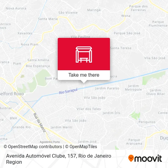 Avenida Automóvel Clube, 157 map