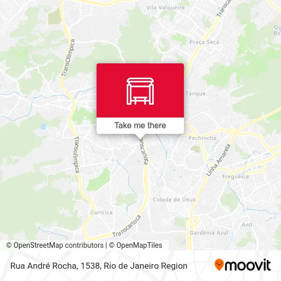 Rua André Rocha, 1538 map