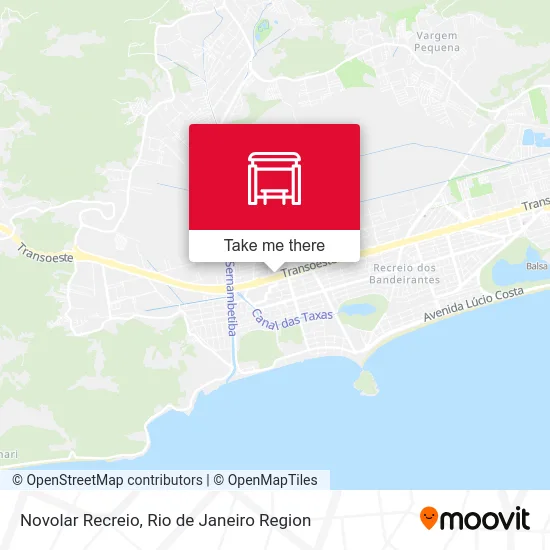 Novolar Recreio map