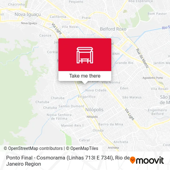 Ponto Final - Cosmorama (Linhas 713l E 734l) map