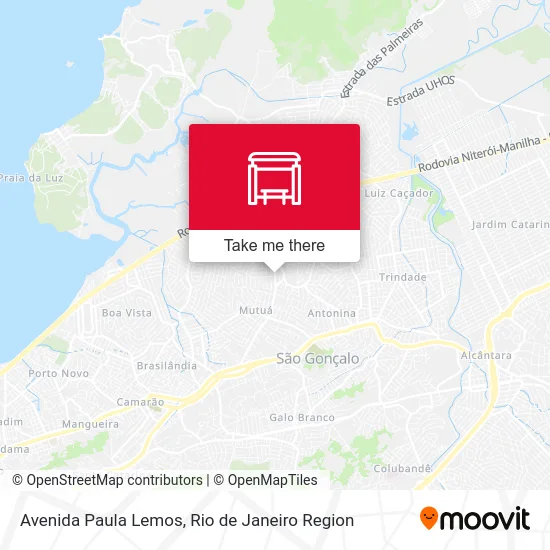 Avenida Paula Lemos map