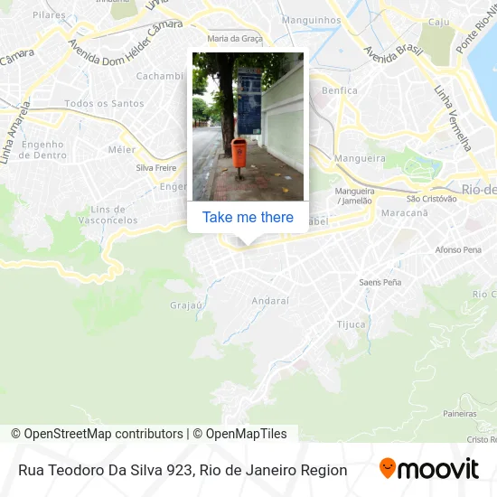 Rua Teodoro Da Silva 923 map