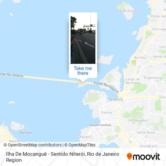 Ilha De Mocanguê - Sentido Niterói map