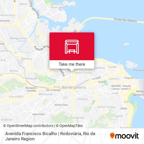 Avenida Francisco Bicalho | Rodoviária map