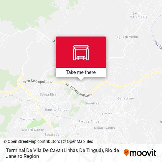 Terminal De Vila De Cava (Linhas De Tinguá) map