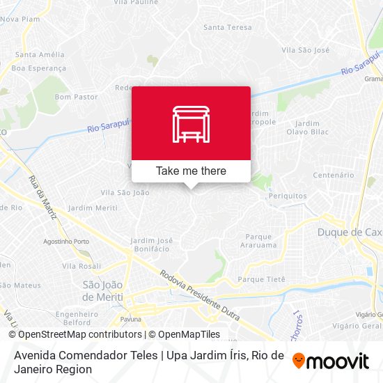Avenida Comendador Teles | Upa Jardim Íris map