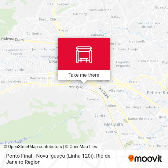 Ponto Final - Nova Iguaçu (Linha 120i) map