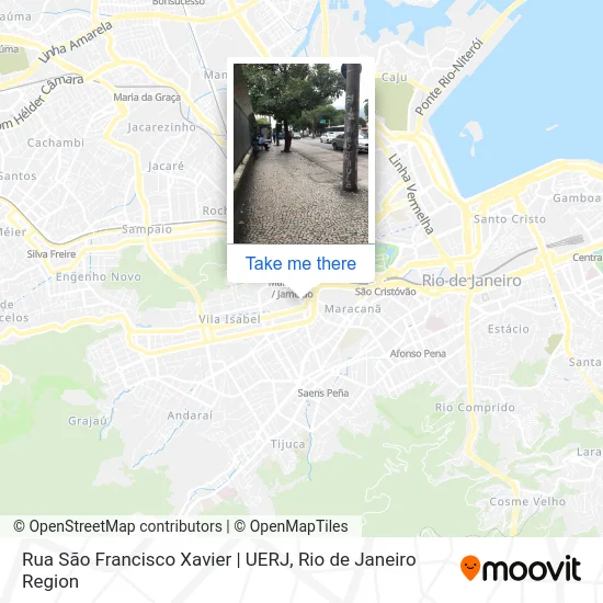 Rua São Francisco Xavier | UERJ map
