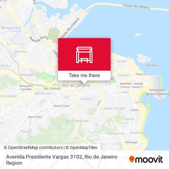 Mapa Avenida Presidente Vargas 3102