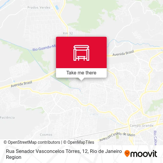 Rua Senador Vasconcelos Tôrres, 12 map