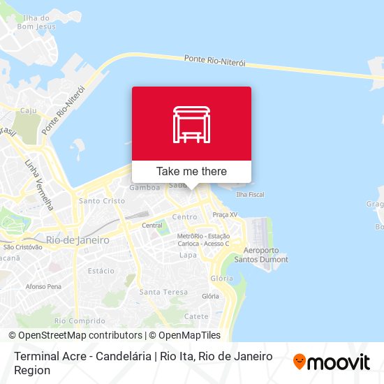 Terminal Acre - Candelária | Rio Ita map