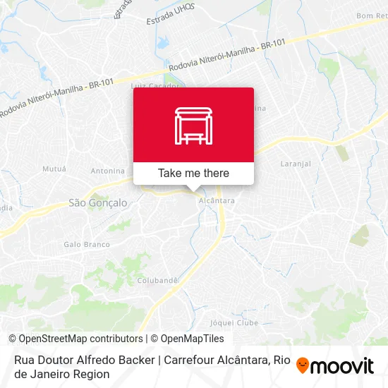 Rua Doutor Alfredo Backer | Carrefour Alcântara map