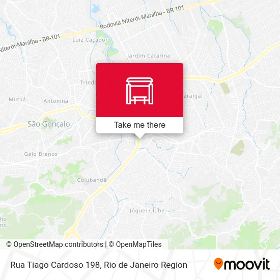 Rua Tiago Cardoso 198 map