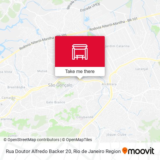 Rua Doutor Alfredo Backer 20 map