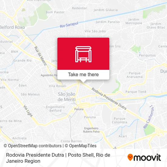 Rodovia Presidente Dutra | Posto Shell map