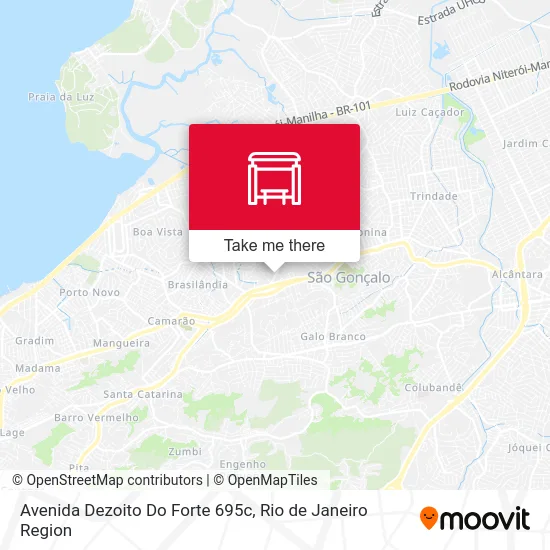 Avenida Dezoito Do Forte 695c map
